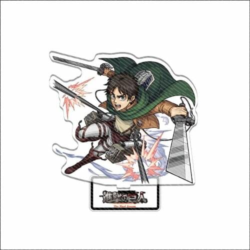 Attack On Titan Mikasa Ackerman Levi Shingeki no Kyojin Acrylic Stand Figure Collection Anime Model Toy Gifts Desk Decor Cosplay