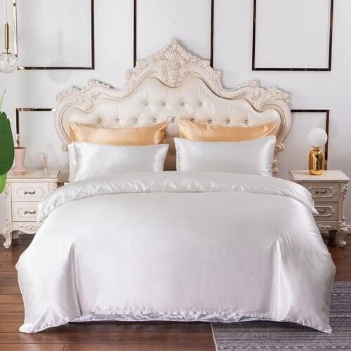 Smooth Cozy Bedding Set 2/3pcs US EU AU Home Duvet Cover Pillowcase Set Solid Color Full Queen King Size Bedclothes