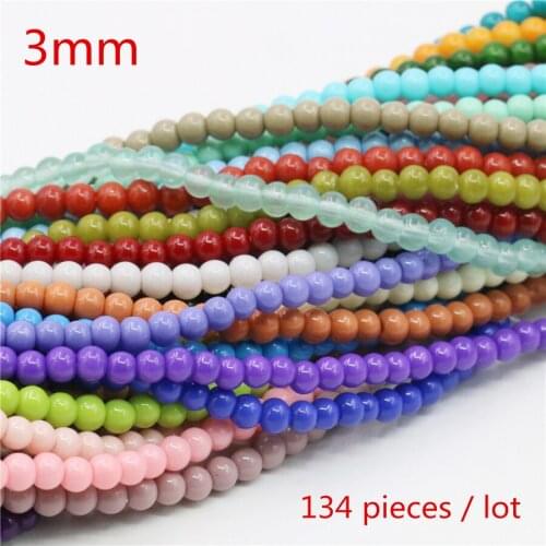 3mm Multicolor Round Shell Pearl Beads SeaShell DIY Loose Beads Hand Made Women Jewelry Making Design New For Necklace&Bracelet