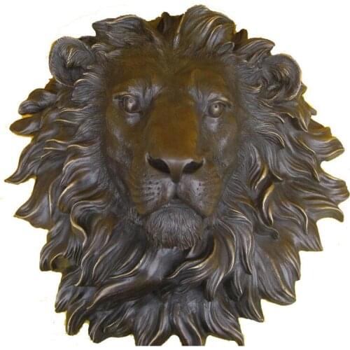 Stickers cutting dies Copper crafts large copper lion lion head ornaments talisman Home Furnishing office decoration sculpture