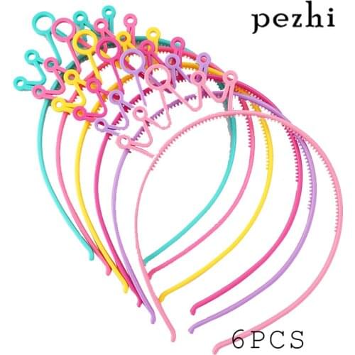 6PCS Crown Headband boy girls Hair Hoop Supplies for Party AccessoriesHeadwear(Multi color)