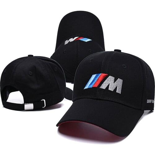 Wholesale Men Fashion Cotton Car logo M performance Baseball Cap hat for Cotton Fashion Hip Hop Cap hats