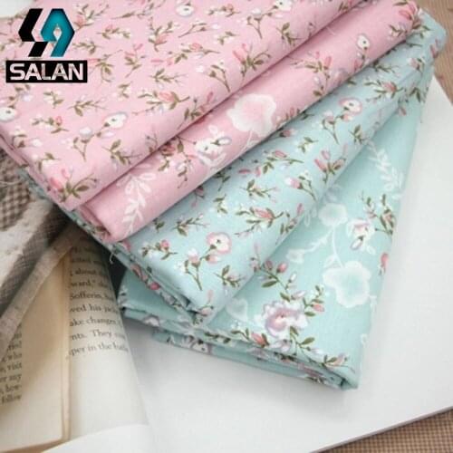 Pastoral Floral Printed Cotton Fabrics Handmade Diy Cotton Fabrics Dresses Curtains Tablecloths Cloth Fabrics