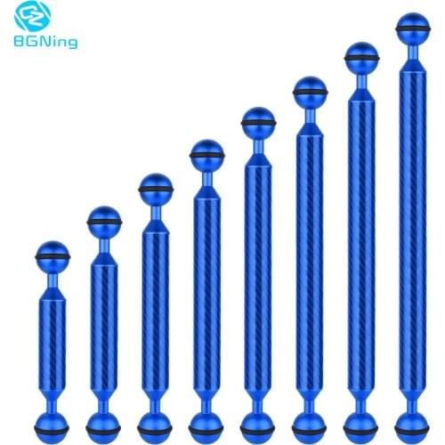 Underwater Tray Diving Dual Ball Head Float Buoyancy Arm Carbon Fiber for OSMO Action for Gopro /EKEN Sports Camera Smartphone