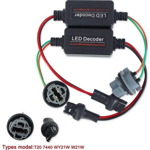 Caubus Resistor 1156 P21W PY21W T20 7440 7443 LED Turn Signal Day reverse Brake Fog lights Load Error Free No Flickering Decoder