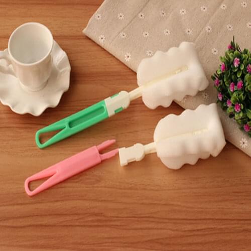 Decontamination Glass Bottle Brush to Clean Wash Cup Sponge Brush Long Handle cepillos para botella lass Bottle Brush Cups Clean
