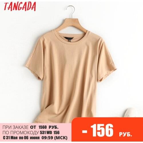 Женские базовые футболки Tangada China At AliExpress