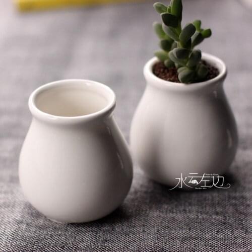 High Quality Zakkar Ceramic Micro Mini Flowerpots Square Juicy Plants Vase Garden Wedding Flower Pots Container Small Bonsai Pot