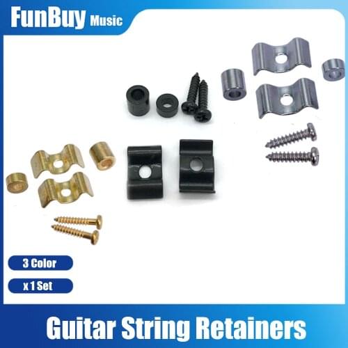 1Set Electric Guitar String Retainers Tree for ST TL Electric Guitar Chrome Black Gold Electric Guitarra Accessories