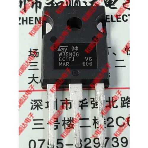 10pcs/lot W75N06 STW75N06 New stock TO-247 60V 75A