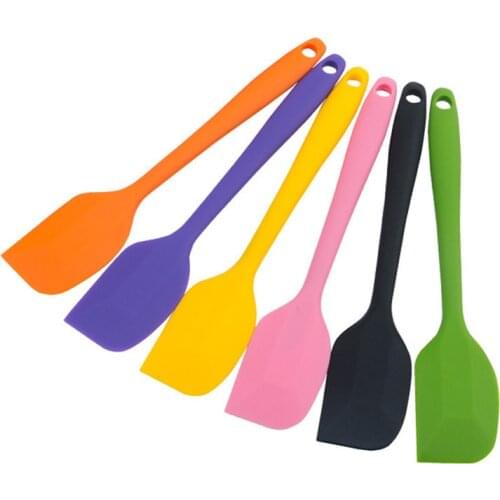 100pcs Silicone Cream Spatula Shovel Butter Scraper Kitchen Cake Trowel Heat Resistant Icing Spoon Mixing Baking Tool Tools