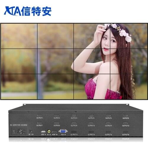 4×3 1920*1080P@60Hz Video Wall Processor 3×4 3×2 4×2 2×4 2×2 LCD TV 1 Input 12 HDMI Output