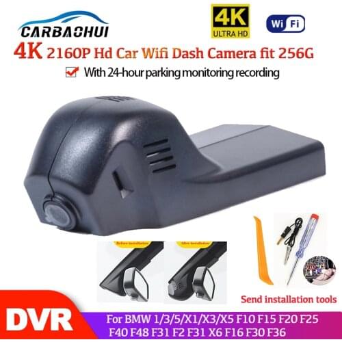 4K HD 2160P Car DVR Dash Camera Video Recorder camera For BMW 1/3/5/X1/X3/X5 F10 F15 F20 F25 F40 F48 F31 F2 F31 X6 F16 F30 F36