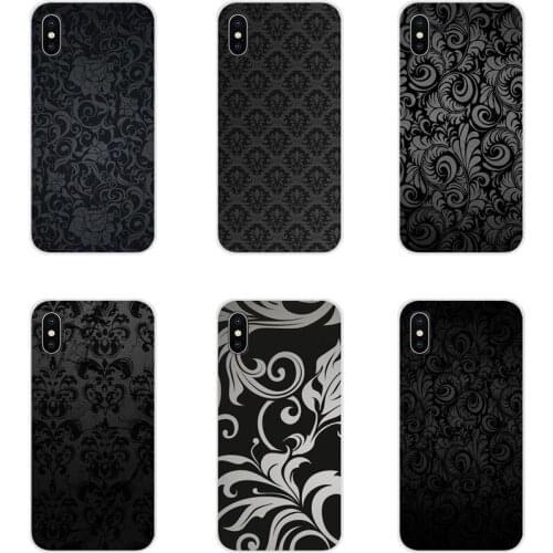 Accessories Phone Shell Covers For Xiaomi Mi4 Mi5 Mi5S Mi6 Mi A1 A2 A3 5X 6X 8 CC 9 T Lite SE Pro Dark Floral