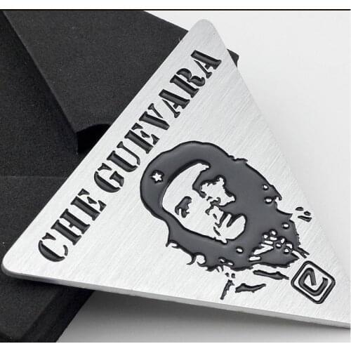 Car Metal Stickers Alu Alloy National Hero CHE GUEVARA Car Emblems Sticker Band of Brother Brushed Treatment Car Styling