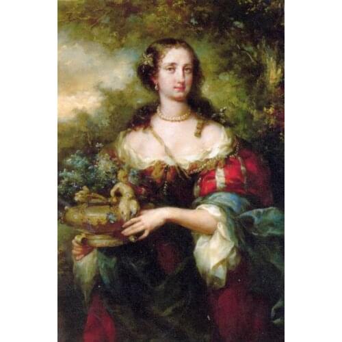 Free shipping classical dame court figure oil painting canvas prints on canvas home wall art decoration picture