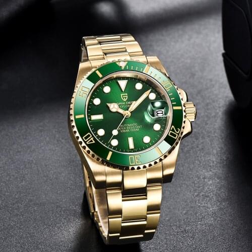 PAGANI DESIGN Watch Men 40MM Top Brand Luxury Gold NH35 Automatic Mechanical Watch Stainless Steel 100m Waterproof Reloj Hombre