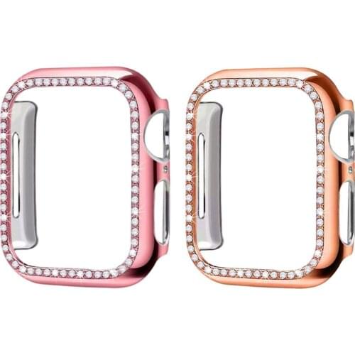 Watch Cover Case For Apple Watch 4/5/SE 40mm PC Bumper With Glass Protector Film For Iwatch 4/5/SE/6 Generation Accessories