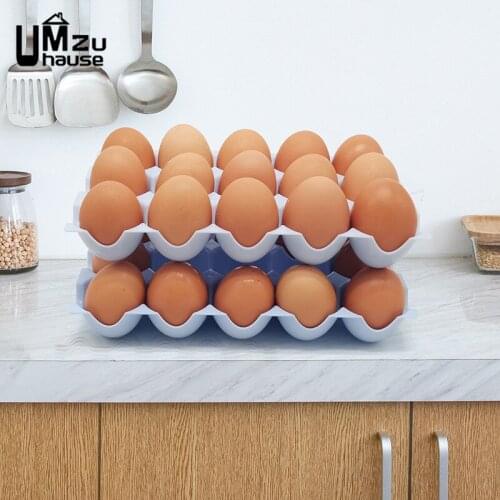 Eggs Holder Refrigerator Storage Boxes Kitchen Organizers Tool Protect Container Portable Tray Case Organization Protector Stand