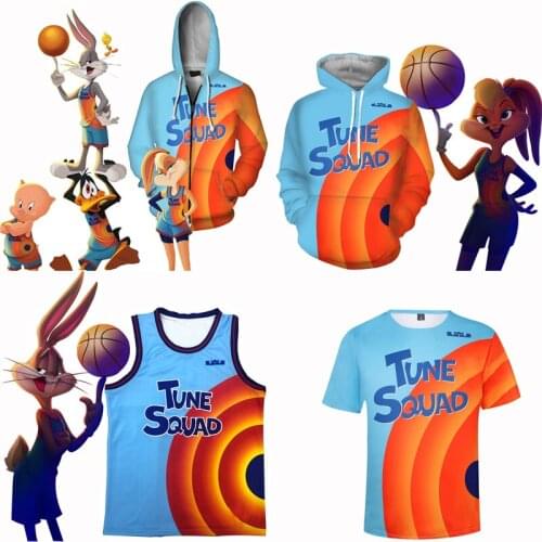 Space Jam Jersey James Cosplay Costumes Tops Shorts T-shirt Full Sets Tune Squad Basketball Vest Uniform Clothes Sportswear