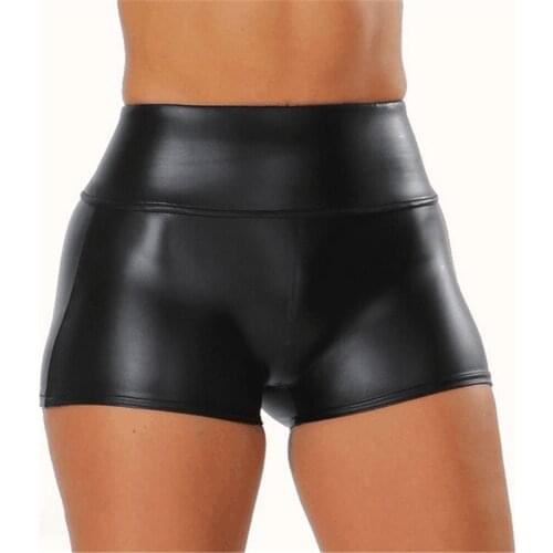 Maycaur Women's Leather Shorts