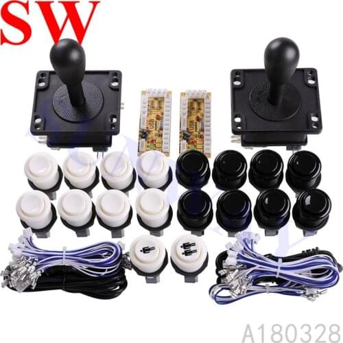 American joystick DIY Kit Parts Zero Delay USB Arcade controller To PC Connection The American style Joystick Happ Push Buttons