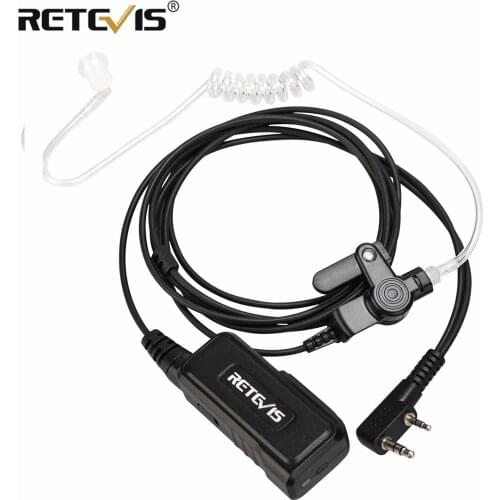 Retevis EEK014 DPS Active Noise Reduction Earpiece Micro-USB Charge with PTT and MIC for Kenwood Baofeng UV5R UV82 Retevis RT5R