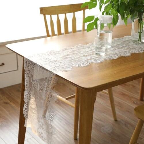 35*300 European Style Christmas Table Runner Chair Yarn Lace Table Runner Wedding Weddings Decoration Christmas Day Party