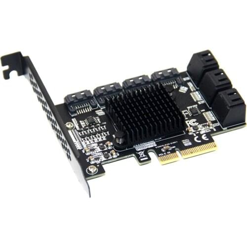 PCI-E 4X to 10 3.0 Adapter Card Desktop Computer Expansion Card with LED Status Indicator Light Aluminum Alloy Cooling Fin
