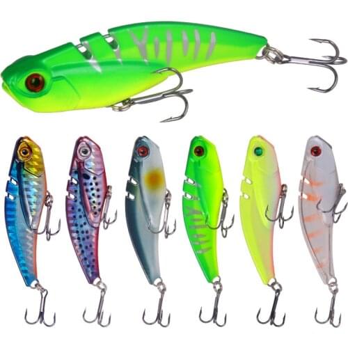 6 Colors Long Shot Metal VIB 7cm 20g Fishing Lure Vibration Spoon Hard Baits Crankbait Wobbler Swimbait Cicada VIB Tackle