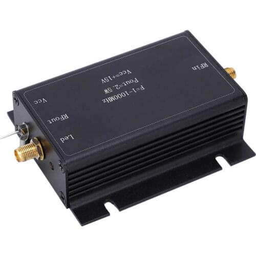 RF Power Amplifier 15V 1-1000MHz Broadband AMP Aluminum Alloy Printed Circuit Board Component high quality