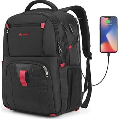 NANCY TINO 17.3Inch Laptop Backpack Fashion Business Travel Anti-Theft Nylon Waterproof Student Bag