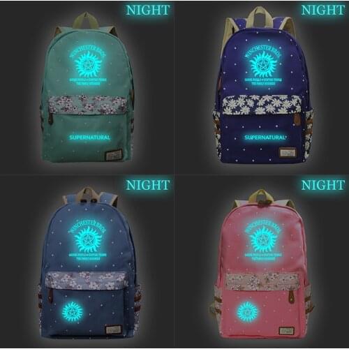 New Supernatural Luminous Rucksack Students Daily Backpack Casual Beautiful Women Knapsack High Quality Boy Girl School Rucksack