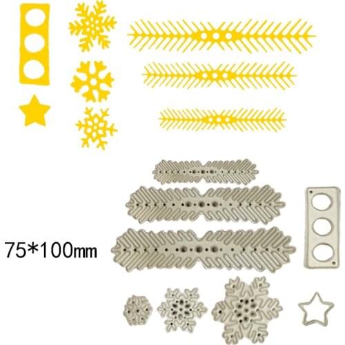 Snowflake and Pine leaf new cutting dies photo album Scrapbooking dies metal Stencil Craft cut paper card Embossing