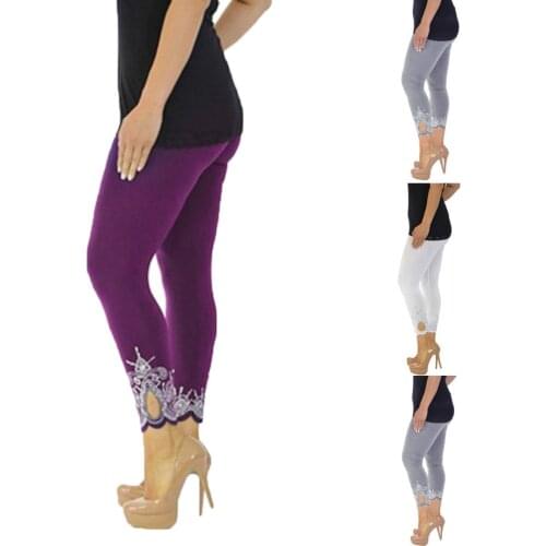 Yoga Sport Leggings Women Sport Yoga Print Workout Mid Waist Running Pants Fitness Elastic Leggings Pantalones Брюки женские #L