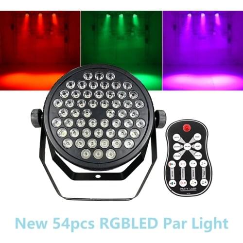 Led Par Lights 54x2W RGBW / RGB 3in1 DJ Par LED 54*2w UV Light Wash Disco Light DMX Controller Effect For Party KTV Home Wedding