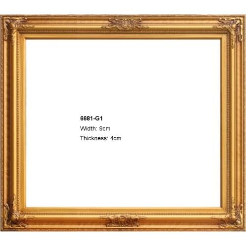 Golden and silver Wooden Painting Frame For Canvas Printed and Oil painting Home Decoration Wall Art