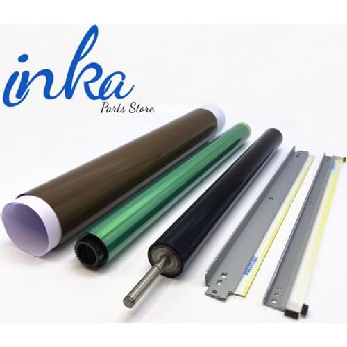 1Set OPC Drum c224 OEM Fuser Film Sleeve For Konica Minolta Bizhub C224 C220 C280 C284 C360 C364 C454 OEM Lower Pressure Roller