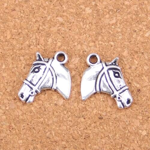62pcs Charms horse head 20x16mm Antique Pendants,Vintage Tibetan Silver Jewelry,DIY for bracelet necklace