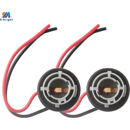 2PCS P21W 1156 BA15S py21w BAU15S LED Bulbs Socket Holder Light Base Adapter Connector For Car Turn Signal Rear Tail Light