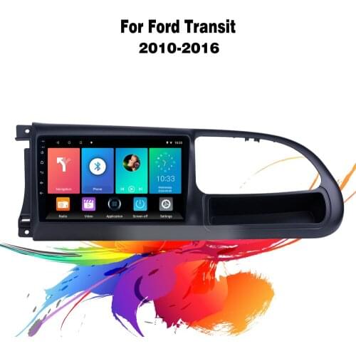 Eastereggs 9 Inch 2 Din Car Multimedia Player Android Wifi GPS Navigation For Ford Transit 2010-2016 Head Unit with Frame