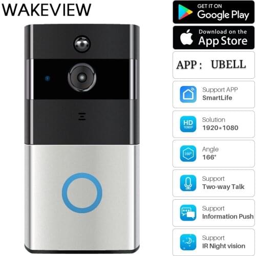 Travor WIFI Smart Doorbell Video Door Bell Wireless Call Intercom Video-Eye for Apartments Door Bell Ring Home Security Cameras