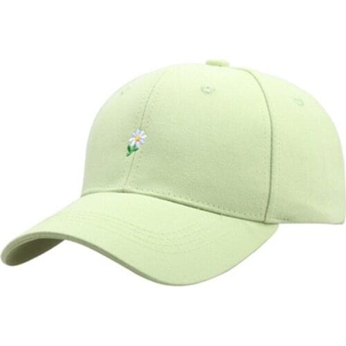 Fashion Sports Baseball Cap Men Women New Embroidery Small Daisy Flower Cotton Casual Hat Snapback Sunscreen Sun Hat gorras