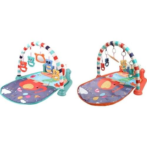 Baby Musical Gym Play Mat Kids Rug Gym with Piano Keyboard Fitness Activity Carpet Toys Infant Crawling Game Mat