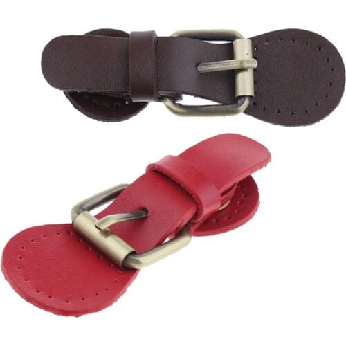 DIY PU Leather Buckles Bags Making Fastener Magnetic Snap Sew on Retro Clasp