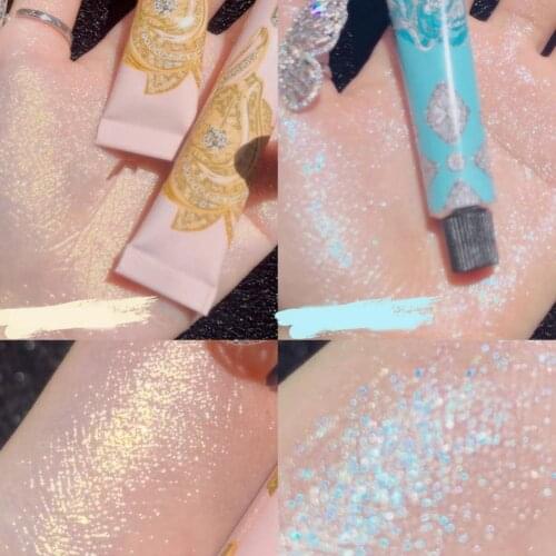 Highlighter Warm Cold Colors Liquid Highlighter Makeup Shimmer Brightening Kit For Face Body Luminizer Metallic Face Contouring