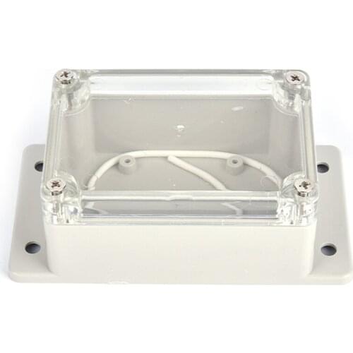 1pcs Small Electronics Enclosure Clear Plastic Enclosure Waterproof Junction Box Switch Box DIY PLC Project Box 2 Sizes