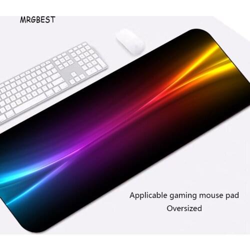 MRGBEST Creative Colorful Mouse Pad Big Size XXL Desk- Pad Locking Edge Nature Rubber Speed-control for Playing Games