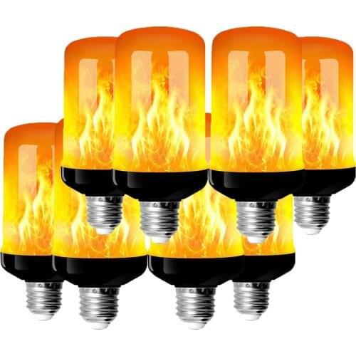 Swonuk Flame Light Bulb, E27 E14 Lamp Flickering Light Fire Effect LED Outdoor Lights for Home Garden Party Holiday Decoration