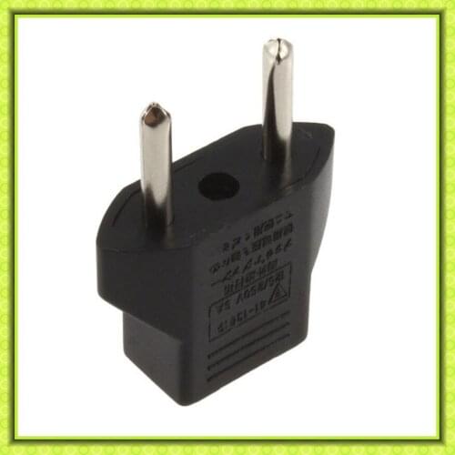 Hot Sale 2PCS EU Plug Adapter 2 Pin to EU 2 Round Pin Plug Socket Input AC 2.5V~250V 6A Eletronic Digital For Party Decoration